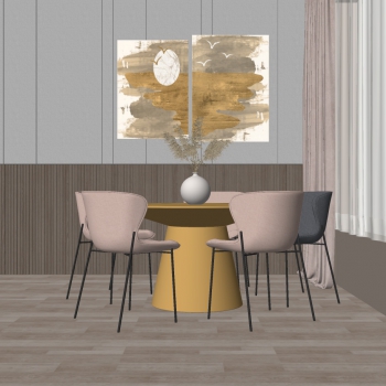 Modern Dining Table And Chairs-ID:577045922