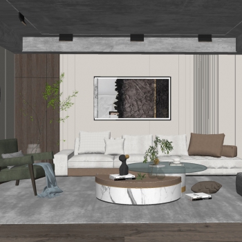 Modern A Living Room-ID:318613057