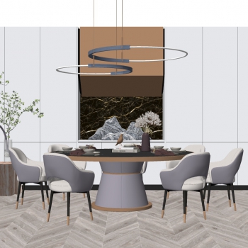 Modern Dining Table And Chairs-ID:504781017