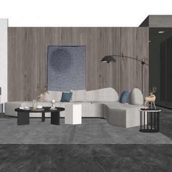 Modern A Living Room-ID:645366912