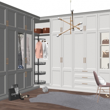 Simple European Style Clothes Storage Area-ID:706211094