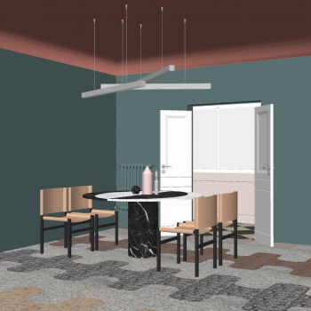 Modern Dining Room-ID:400628099