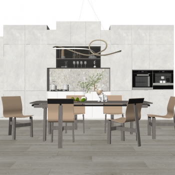 Modern Dining Room-ID:898567916