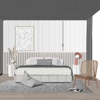 Nordic Style Bedroom-ID:219229942