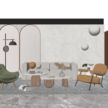 Modern A Living Room-ID:234222897