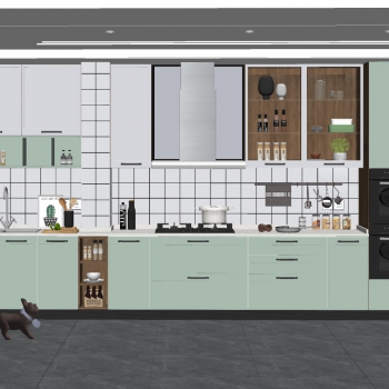 Nordic Style Kitchen Cabinet-ID:382713086