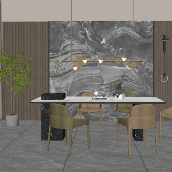 Modern Dining Room-ID:525168907