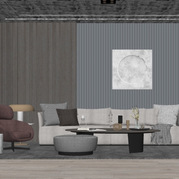 Modern A Living Room-ID:555243029