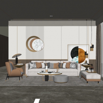 Modern A Living Room-ID:940897945