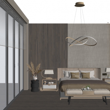 New Chinese Style Bedroom-ID:894090891