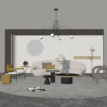 Modern A Living Room-ID:911611087