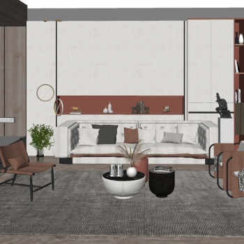 Modern A Living Room-ID:700763947