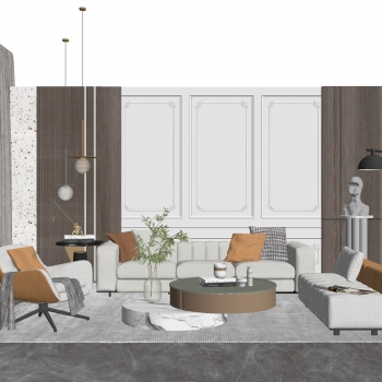 Modern A Living Room-ID:537308934