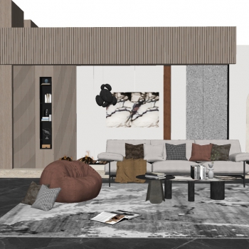 Modern A Living Room-ID:722451938