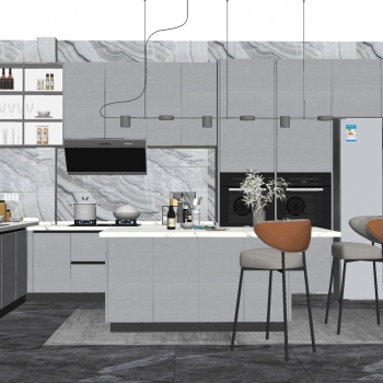 Modern Open Kitchen-ID:974112039