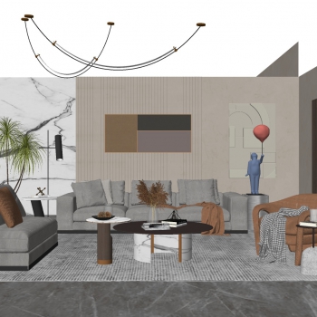 Modern A Living Room-ID:214534044