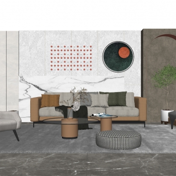 Modern A Living Room-ID:265017037