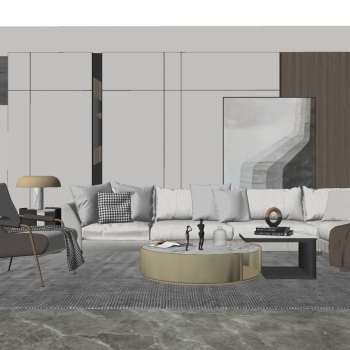 Modern A Living Room-ID:803752903