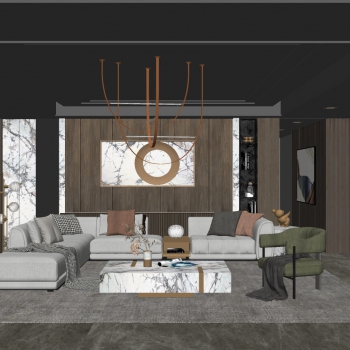 Modern A Living Room-ID:609702118