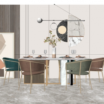 Modern Dining Table And Chairs-ID:975800046