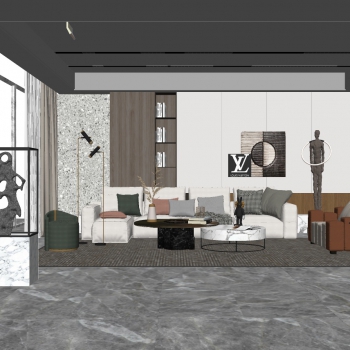 Modern A Living Room-ID:177731044