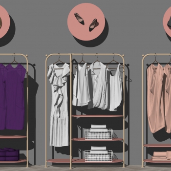 Modern Clothes Storage Area-ID:898864988