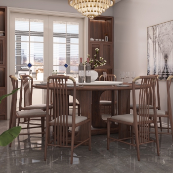 New Chinese Style Dining Room-ID:318466902