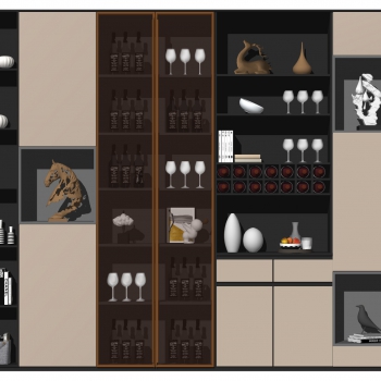 Modern Wine Cabinet-ID:684931044