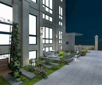New Chinese Style Courtyard/landscape-ID:235070947