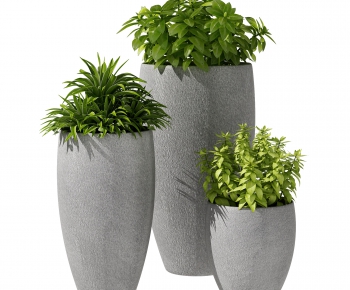 Modern Potted Green Plant-ID:866753107