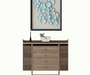 New Chinese Style Entrance Cabinet-ID:634471896