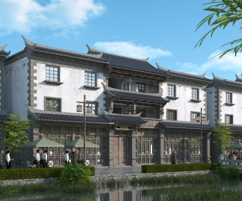 Chinese Style Building Appearance-ID:384284973