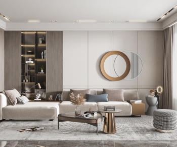 Modern A Living Room-ID:676559938