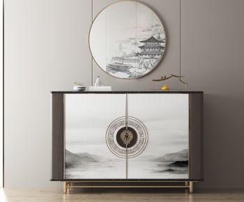 New Chinese Style Entrance Cabinet-ID:473866943