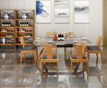 Modern Dining Table And Chairs-ID:974513058