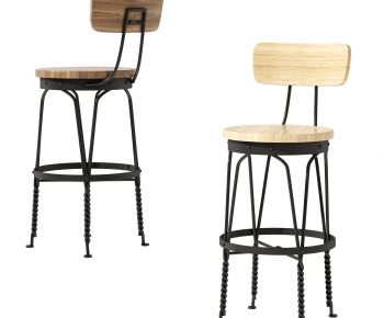 Industrial Style Bar Chair-ID:709058052