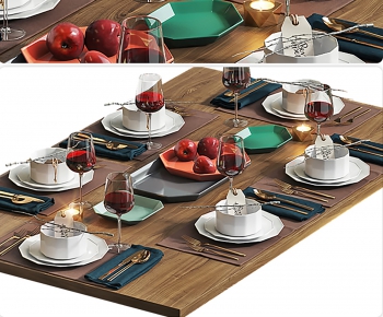 Nordic Style Cutlery/tea Set-ID:345985895
