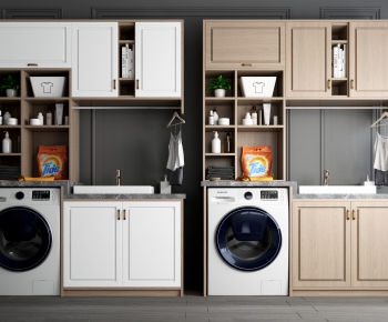 Modern Laundry Cabinet-ID:980947973