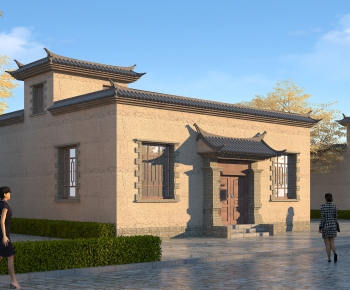 中式民居建筑外观-ID:161242961