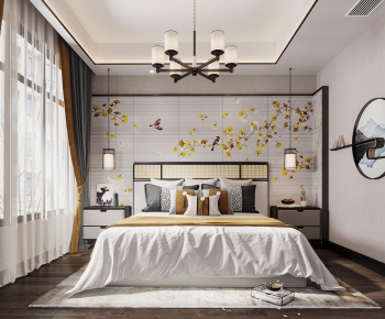 New Chinese Style Bedroom-ID:113698017