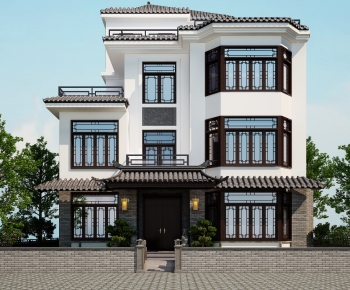 Chinese Style Villa Appearance-ID:277873999