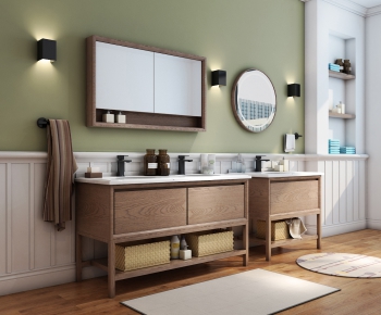 Nordic Style Bathroom Cabinet-ID:603064064