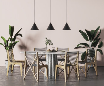Nordic Style Dining Table And Chairs-ID:462299113