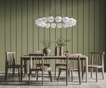 Nordic Style Dining Table And Chairs-ID:920792102