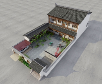 New Chinese Style Villa Appearance-ID:991657021