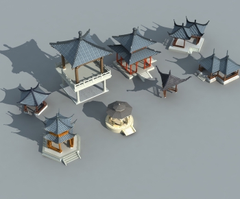 New Chinese Style Building Component-ID:722041144