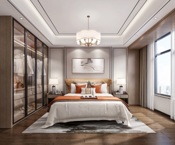 New Chinese Style Bedroom-ID:736815934