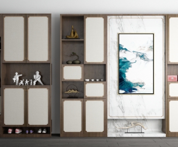 New Chinese Style Shoe Cabinet-ID:398787989