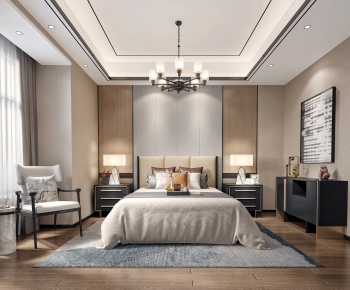 New Chinese Style Bedroom-ID:759104018