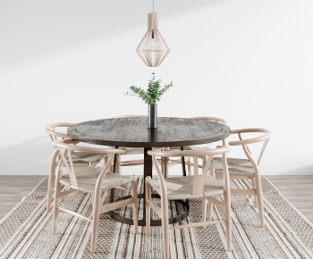 Nordic Style Dining Table And Chairs-ID:525047066